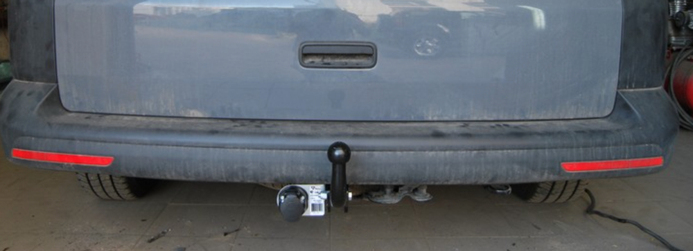 Фаркоп для Volkswagen Transporter, Multivan, Caravelle T5 2003-2015, кроме авто с парктроником Тип шара: A. Нагрузки: 2000/100 кг, VW 29