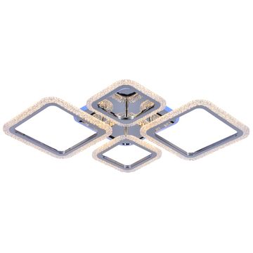 Светодиодная люстра 88W+12W 3000К-6000К RGB 8015/2+2 CHR хром Profit Light