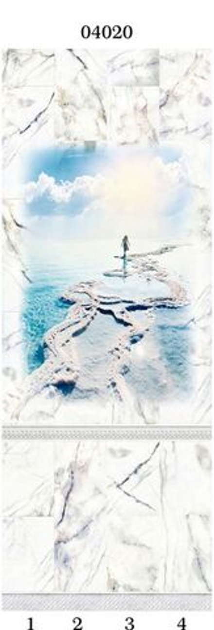 Панель из ПВХ Panda "Белый мрамор" арт.04020