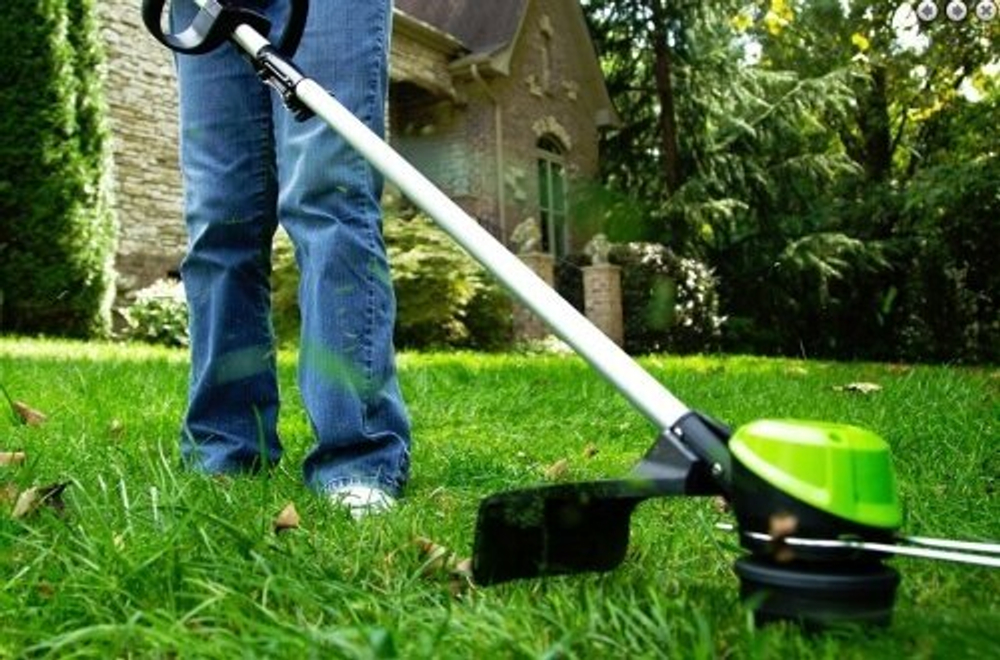 Триммер аккумуляторный GREENWORKS GD60BCB 60В,40см,б/щ, с велосипедной ручкой,без АКБ и ЗУ (2108407)