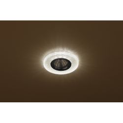 Светильник встраиваемый cо светодиодной подсветкой ЭРА DK LD1 BR под лампу MR16 GU5.3 коричневый