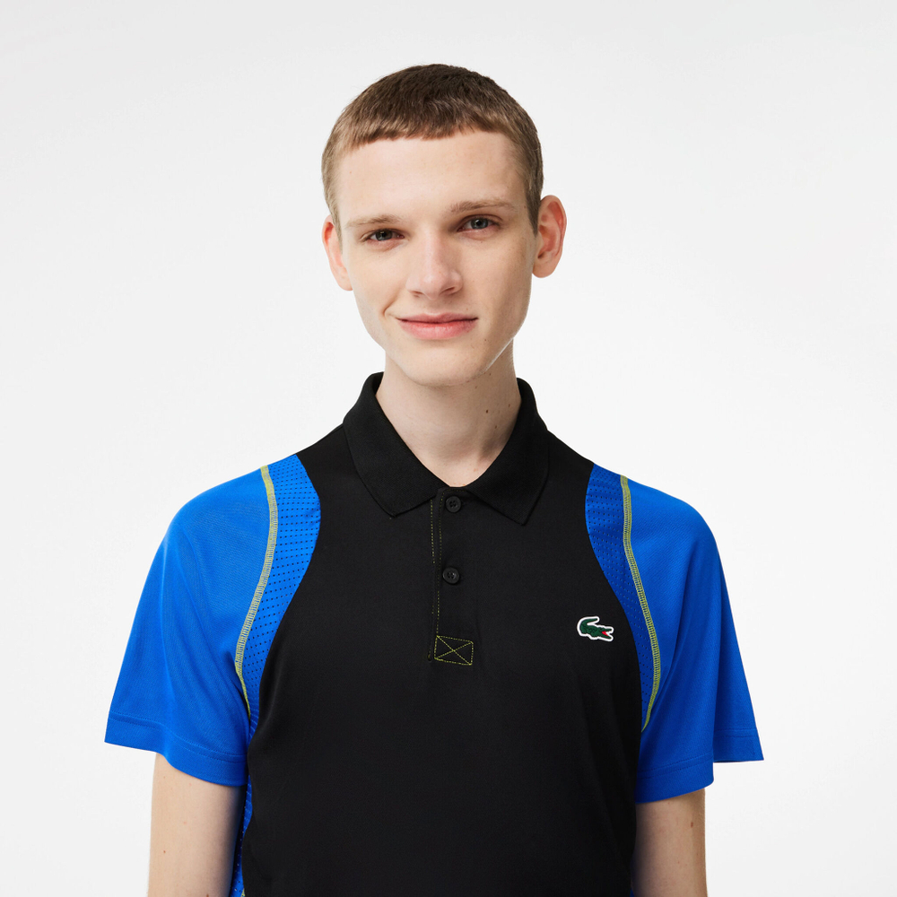Мужское теннисное поло Lacoste Polo Men - Black, Blue