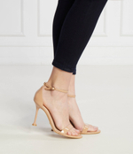 Кожаные босоножки на шпильках nany Guess - нюд(FLPNAN PAT03)