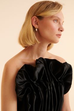 Топ корсетный (Black Truffle), черный