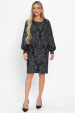 Платье Шарли (серо-синее) П14862-18М LT Collection