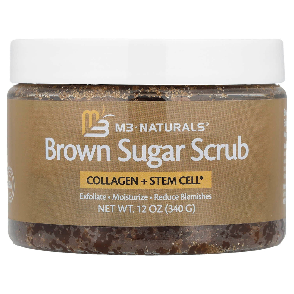 M3 Naturals, Скраб с коричневым сахаром, 340 г (12 унций)