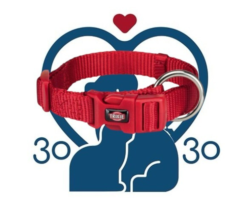 Trixie Ошейник Premium Collar Red XS-S, 22-35см-10 мм,нейлон красный
