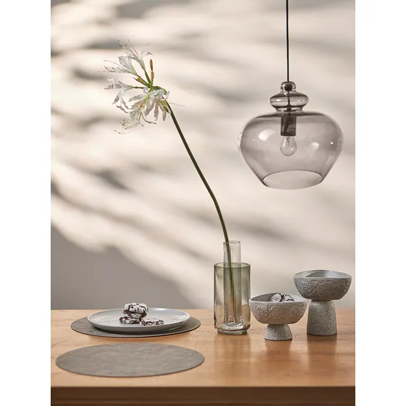 Набор из 4-х сервировочных салфеток leanera, D35 см, серые