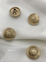 Шляпка под установочные кнопки золото герб