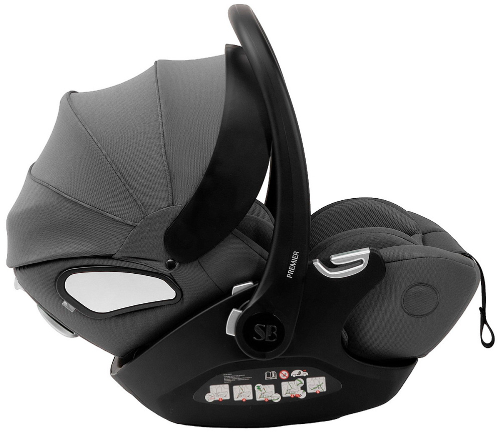 Коляска 3 в 1 Sweet Baby SBL Elegante Pro + автокресло Premier Grey Black