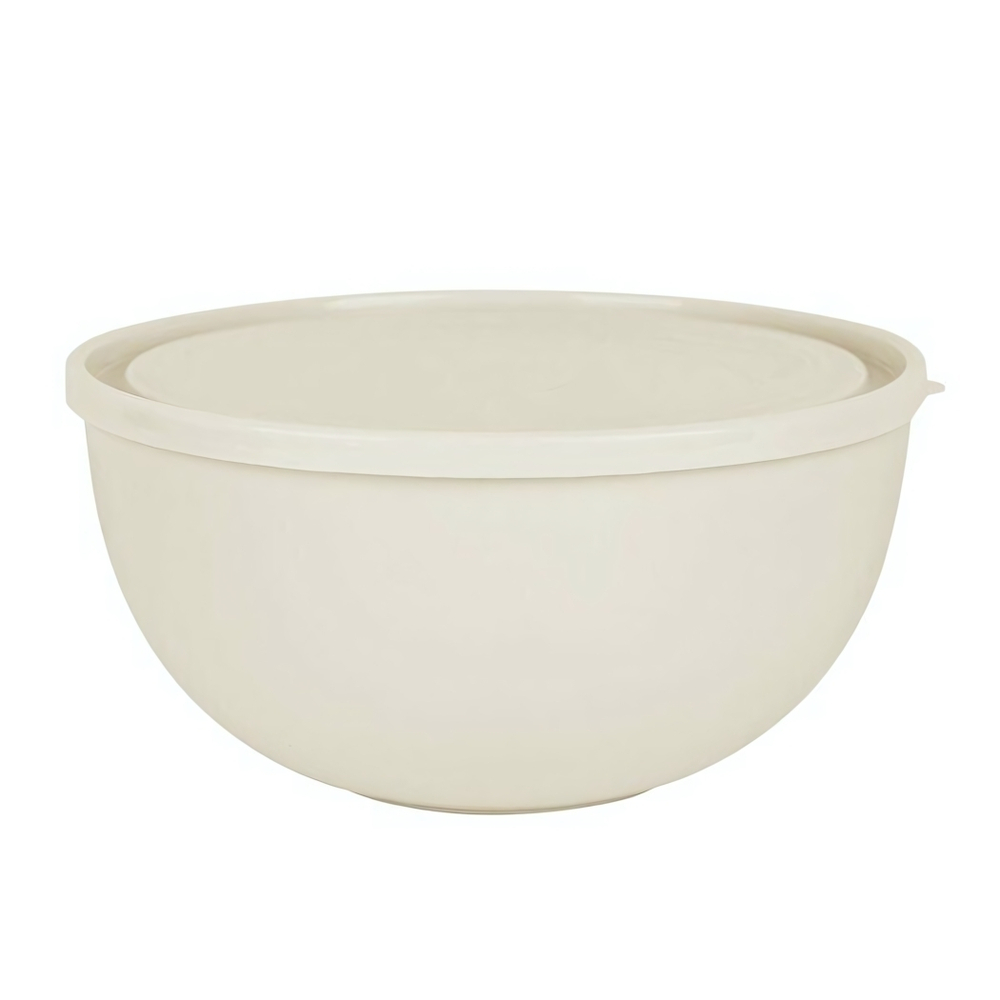 Салатник Plast Team Galaxy с крышкой 4л 260х255х130 мм молочный туман