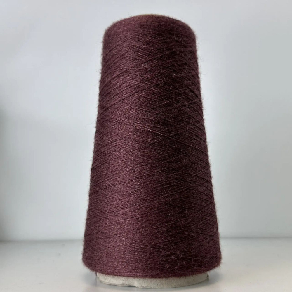 NANCHINO - Botto Poala; 30% шелк, 70% меринос; 2400м/100гр; цвет: бордово-коричневый меланж