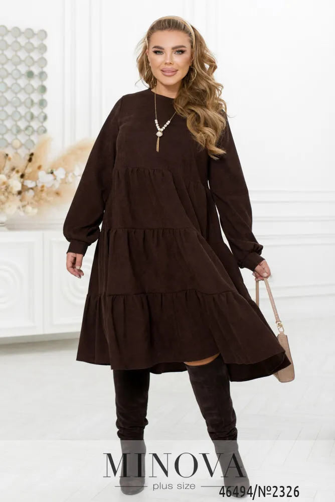 Платье 2326-коричневый Minova