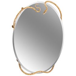 Зеркало настенное Змея Серпентис Амбер