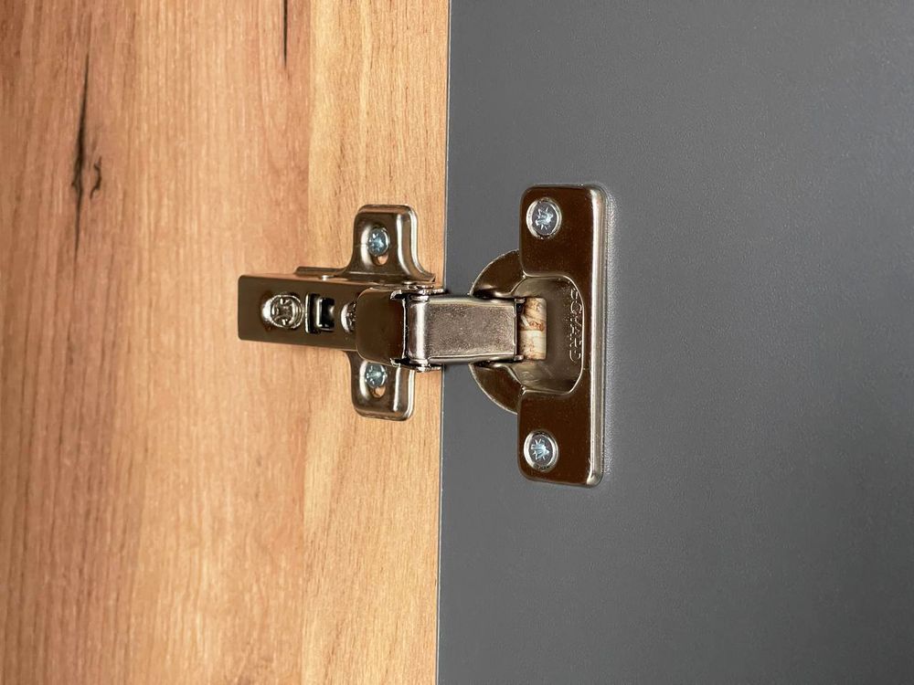 Шкаф двухдверный "Адам" (Дуб крафт золотой/Графит)