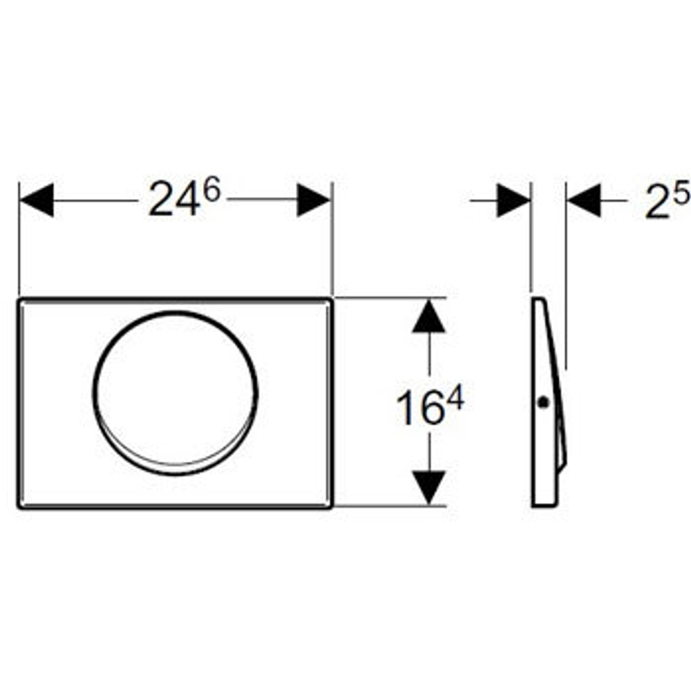 Смывная клавиша GEBERIT Mambo 115.751.00.1