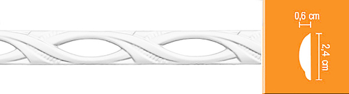 Молдинг с рисунком DECOMASTER DT-8029 (24*6*2400мм)