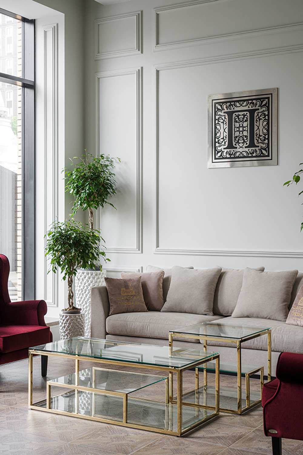 Кашпо Garda Decor жемчужно-белое ZS-C785-34