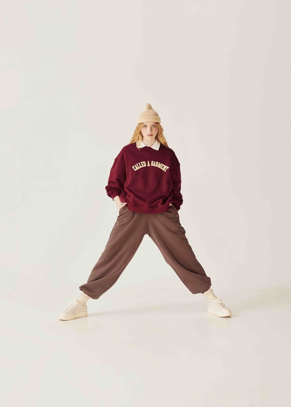 Толстовка Called a Garment College вишневая