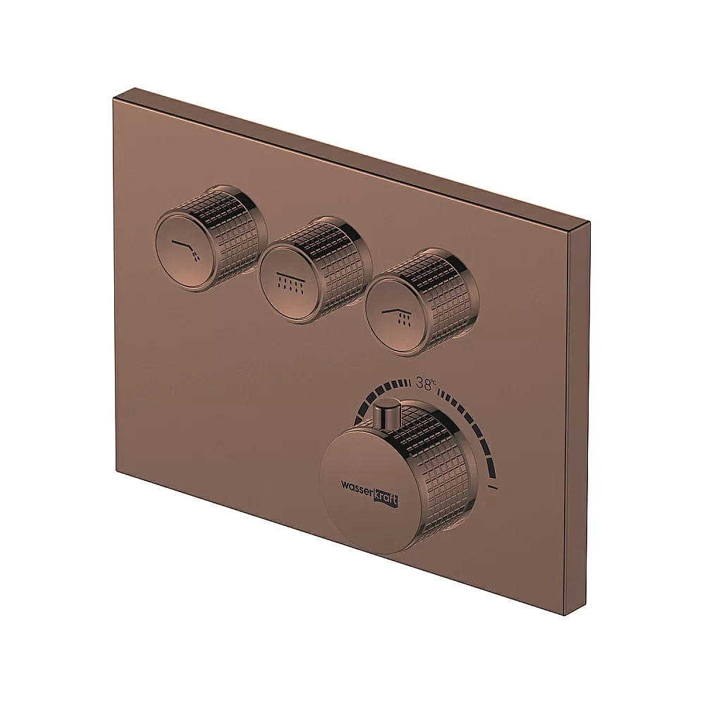 Смеситель для душа WasserKraft Asphe 7758 Thermo розовое золото