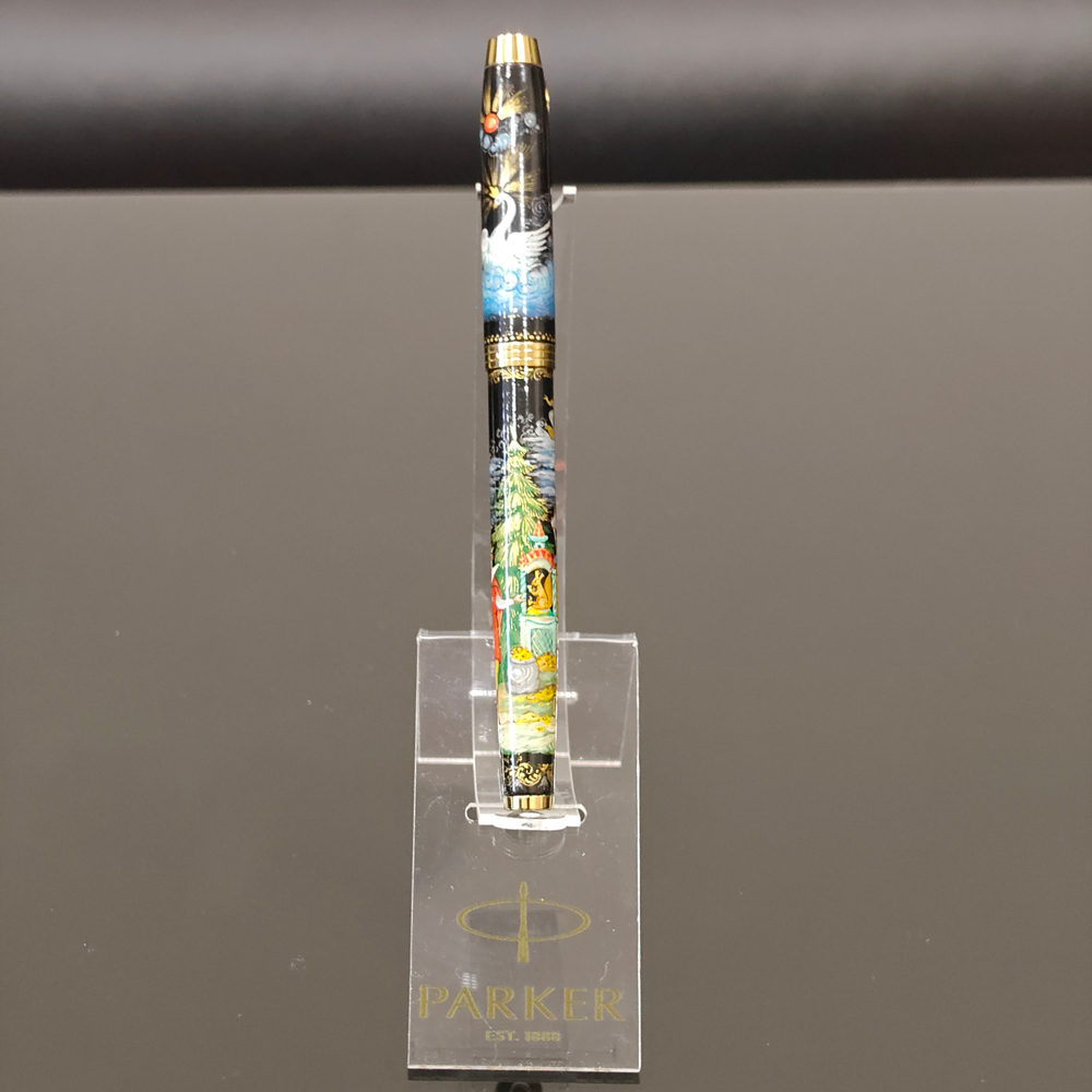 Ручка с ручной росписью Палех "Сказка о царе Салтане" в футляре