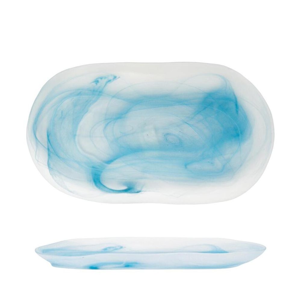 Блюдо овальное 21*11,5*2 см   матовое стекло P.L. Proff Cuisine [6]