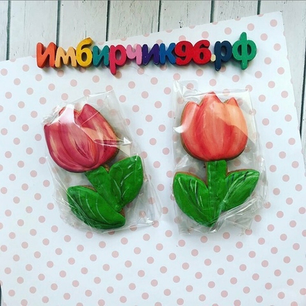 Имбирный пряник цветы