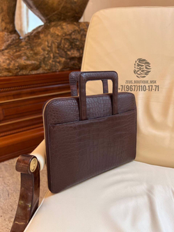 Портфель Stefano Ricci из кожи крокодила