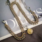 Набор материалов для колье "Свобода", кольчужное плетение МК