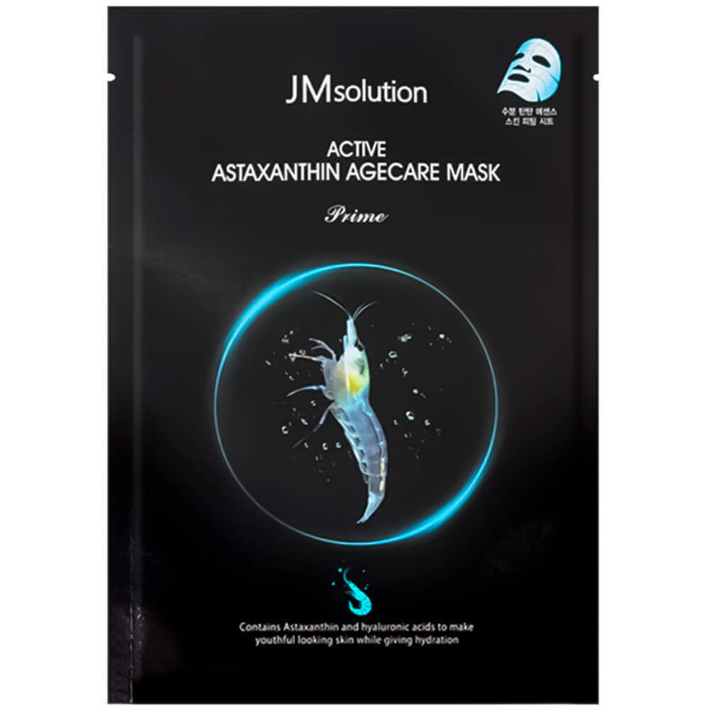[JMSOLUTION] Тканевая маска с астаксантином АНТИОКСИДАНТНАЯ Active Astaxantine Agecare Mask Prime, 35мл