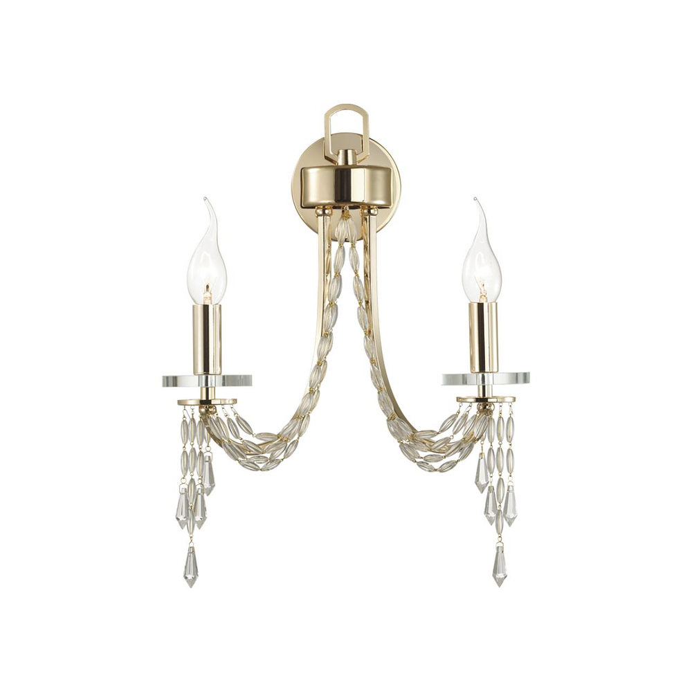 5063/2W CLASSIC ODL24 625 золото/прозрачный/металл/хрусталь Бра E14 2*40W CAPEL