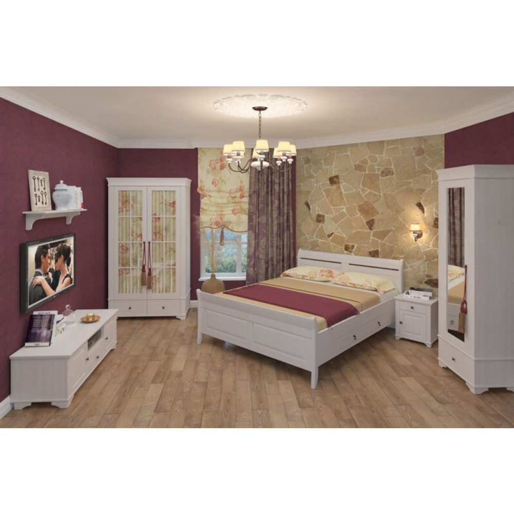 Тумба прикроватная «Бейли» белый воск