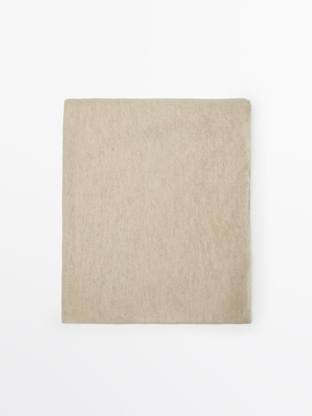 Massimo Dutti Шарф из 100% кашемира, ванильный