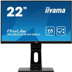 Монитор Iiyama 22;; ProLite XUB2294HSU-B1 1920x1080 VA LED 75Гц 4ms VGA HDMI DisplayPort