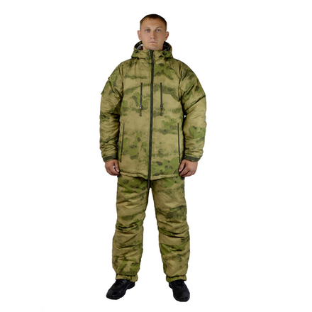 Костюм мужской ВКБО зимний кмф тк.Таслан Рип-Стоп "Мох зеленый"