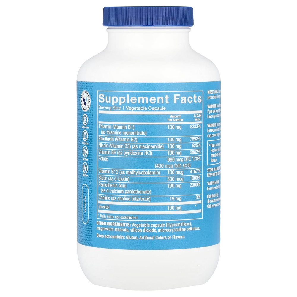 The Vitamin Shoppe, B-Complex 100, 300 растительных капсул