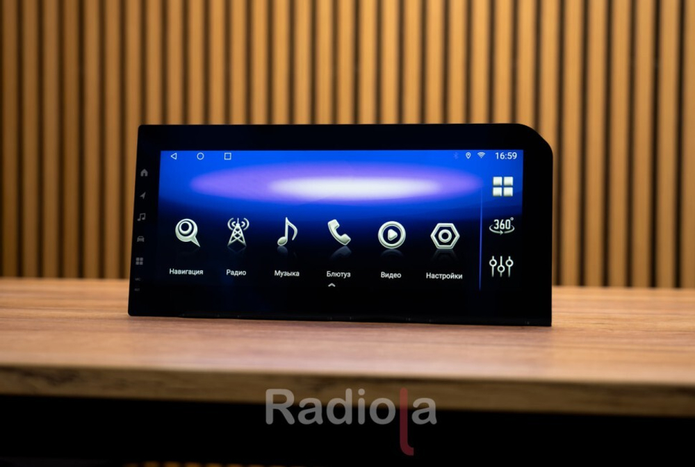 Магнитола Toyota Land Cruiser Prado 250 2023+ (маленький экран) - Radiola RDL-LC250-Low монитор 12.3" на Android 14, 8Гб+128Гб, CarPlay, 4G SIM-слот