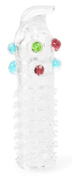 Насадка на пенис Erowoman-Eroman, закрытая, 12 см, прозрачная