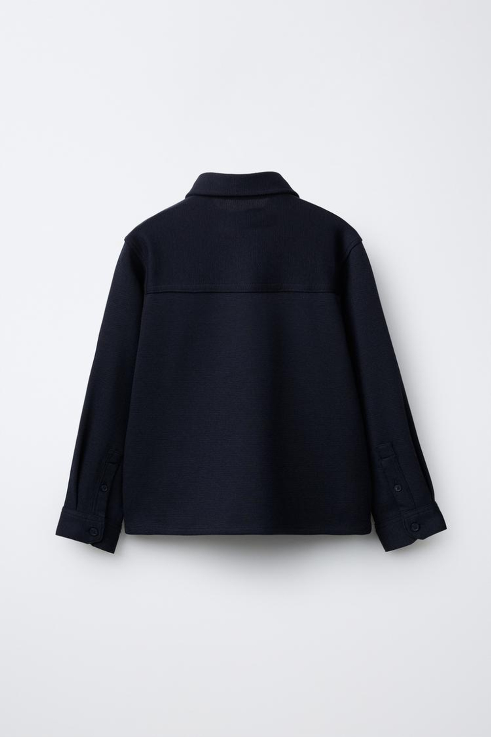 ZARA РУБАШКА С КАРМАНОМ, ТЕМНО-СИНИЙ