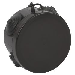 Распаячная коробка ЭРА KOR-65-40-4g-B открытой установки черная 65х40мм с гермовводами 4 вх. IP54