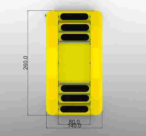 Надувная мини-лестница для бассейна из ПВХ, жёлтый, 2,6*1,4*2,4 м
