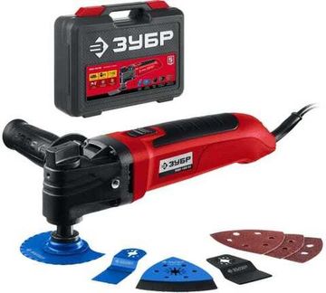 Реноватор ЗУБР 550 Вт, кейс,  набор насадок, Профессионал  МФИ-П550 Н