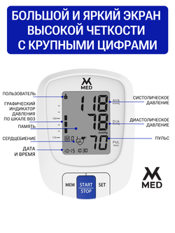 Измеритель артериального давления и пульса автоматический AXD 808