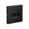 Розетка компьютерная 2-м ArtGallery RJ45 + RJ45 кат.5E механизм карбон SE GAL001085