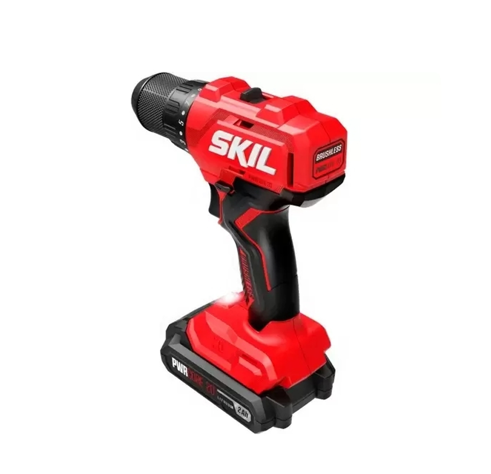 Дрель-шуруповерт аккумуляторная SKIL DL6280 (20В., бесщеточ., 45Нм., 2х2Ач., зу быстрое)