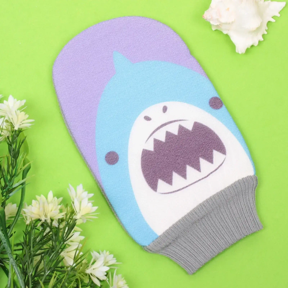 Мочалка-варежка для тела детская «Water Magic - Окулёнок Гроза», цвет как на фото, 24,5*14 см (ZIP пакет)