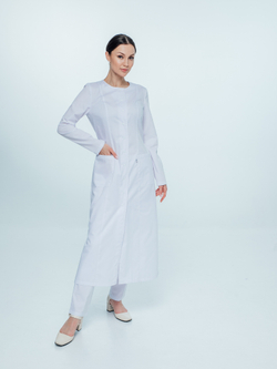 Халат медицинский женский | Х-272 клеон проф белый