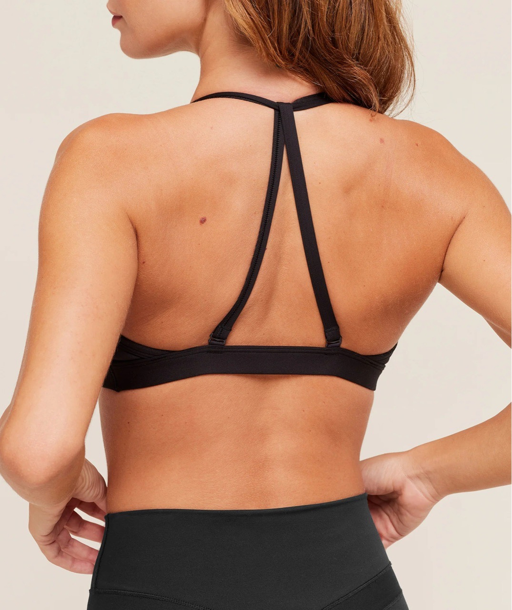 Топ GYMSHARK Graphic Sports Bra Black