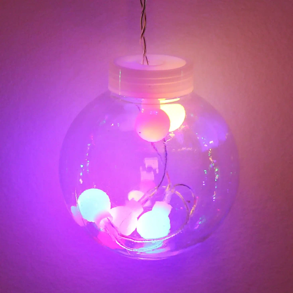 Гирлянда для дома БАХРОМА «Снежный шар» ш2,5 м* в0,6/0,8м 108 лампы LED, d-8 см, RG/RB, IP-20, Мультицвет (возможность соединения)