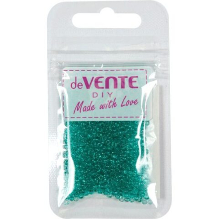Бисер круглый "deVENTE. Glass"  2 мм, 10гр, стекло, прозрачн., изумрудный